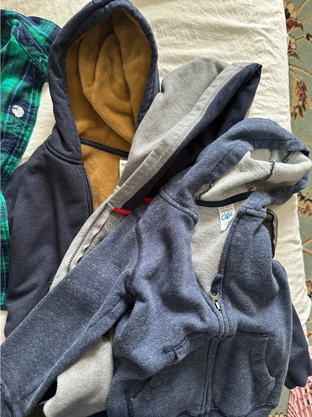 Boys Size 6 - Sweatshirts and Flannel Button Down Shirts